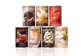 Preparation of products from energy diets