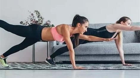 Practice the plank for weight loss exercise