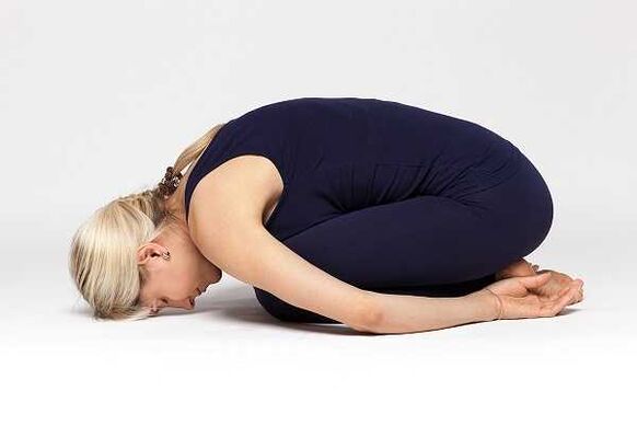 The child's pose (Balasana)