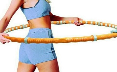 Exercises with a hoop for losing weight on the stomach and sides
