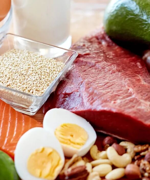 Diet for gastritis Table 4 involves the use of eggs and lean meat